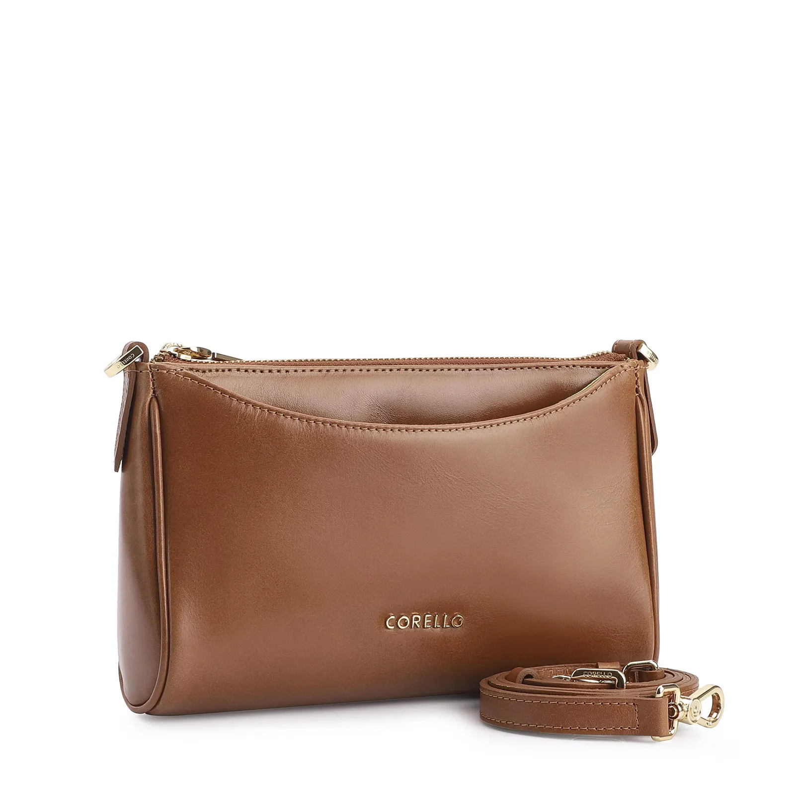 Bolsa Transversal Couro Marrom