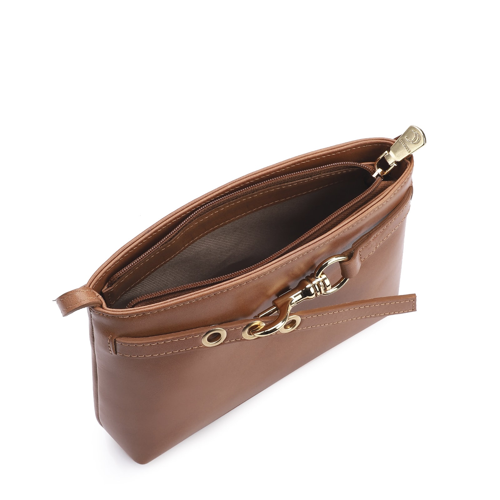 Bolsa Transversal Couro Marrom