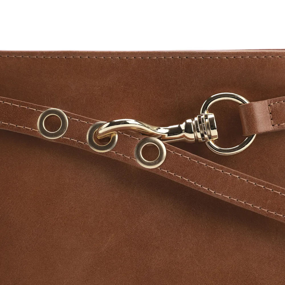 Bolsa Transversal Couro Marrom - imagem 5