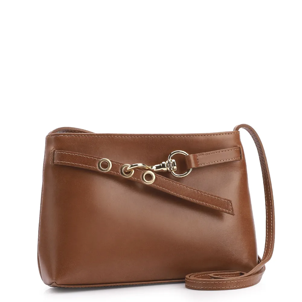 Bolsa Transversal Couro Marrom - imagem 2