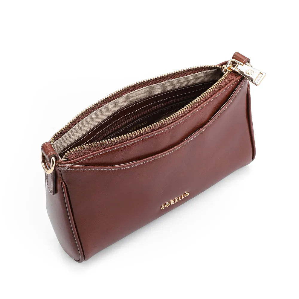 Bolsa Transversal Couro Marrom - imagem 4