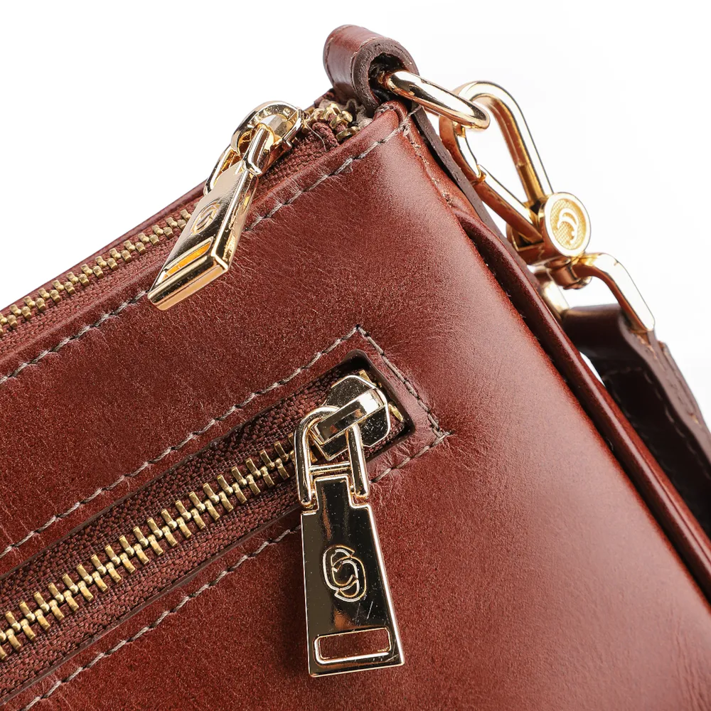 Bolsa Transversal Couro Marrom - imagem 5
