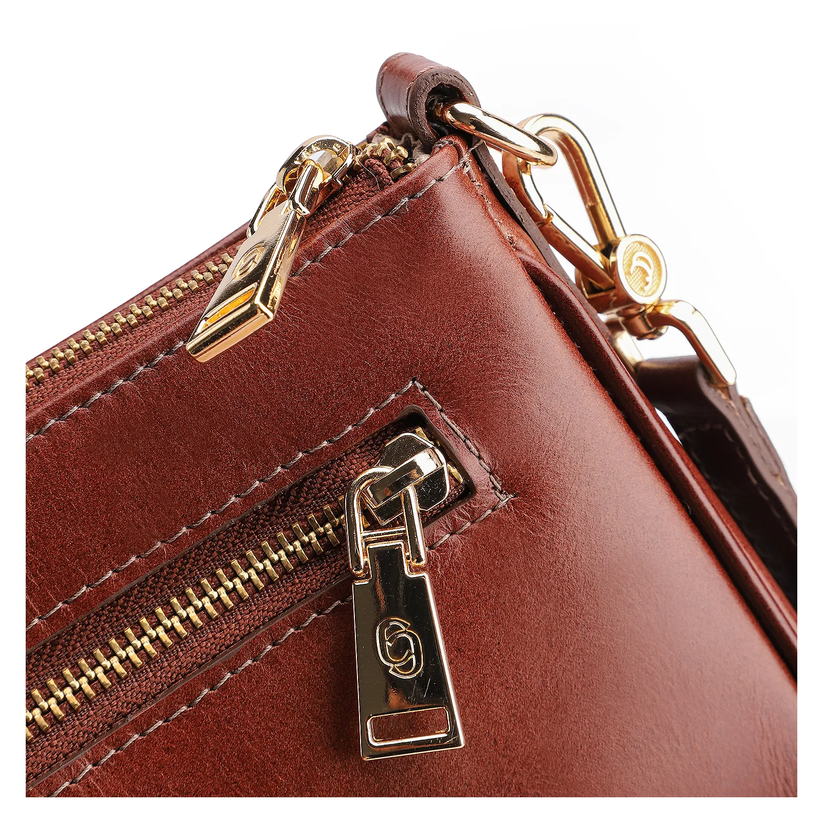 Bolsa Transversal Couro Marrom