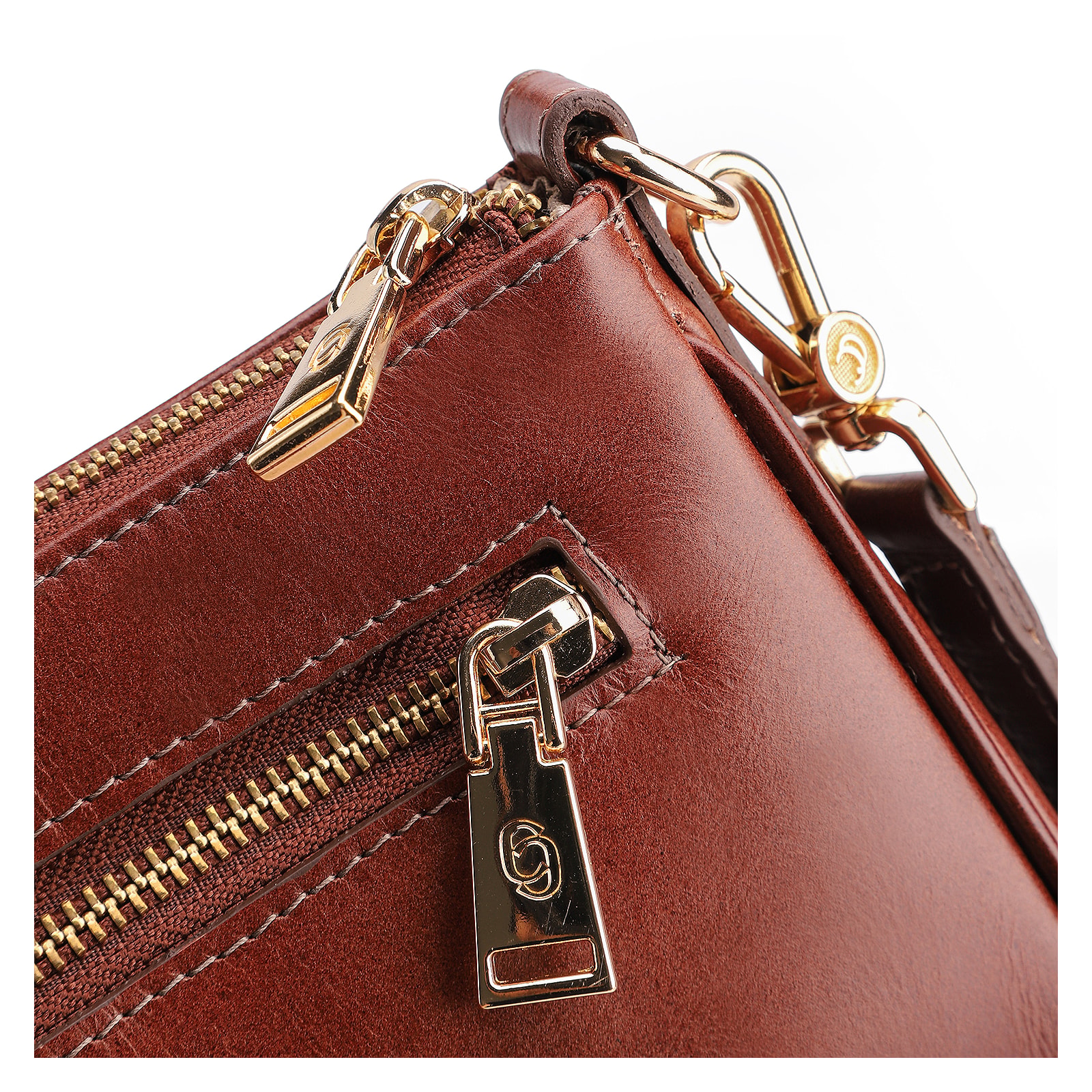 Bolsa Transversal Couro Marrom