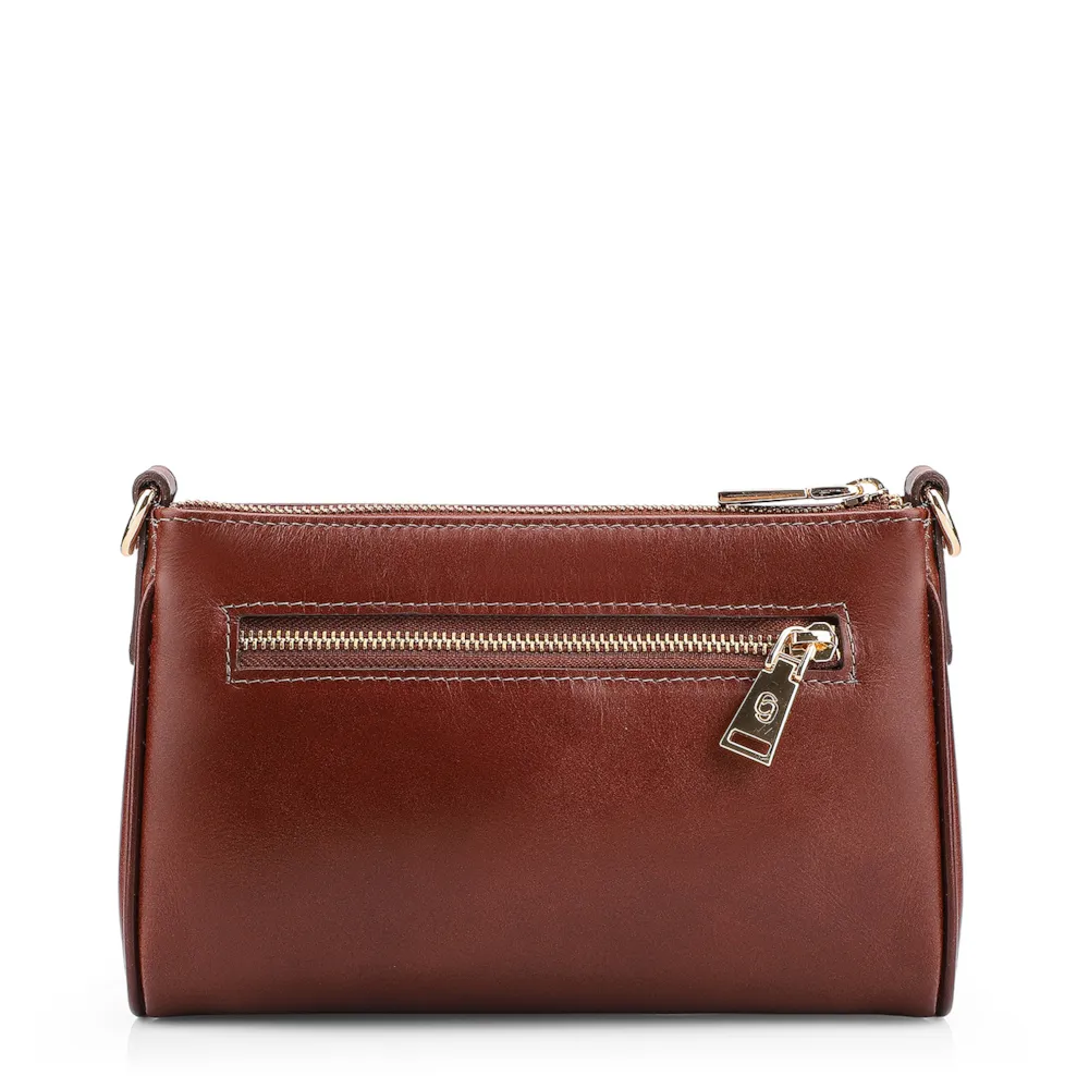 Bolsa Transversal Couro Marrom - imagem 3