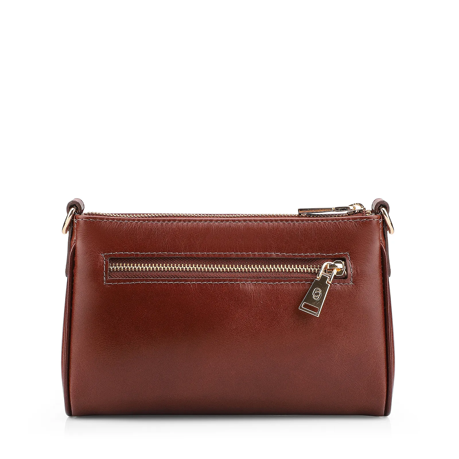 Bolsa Transversal Couro Marrom