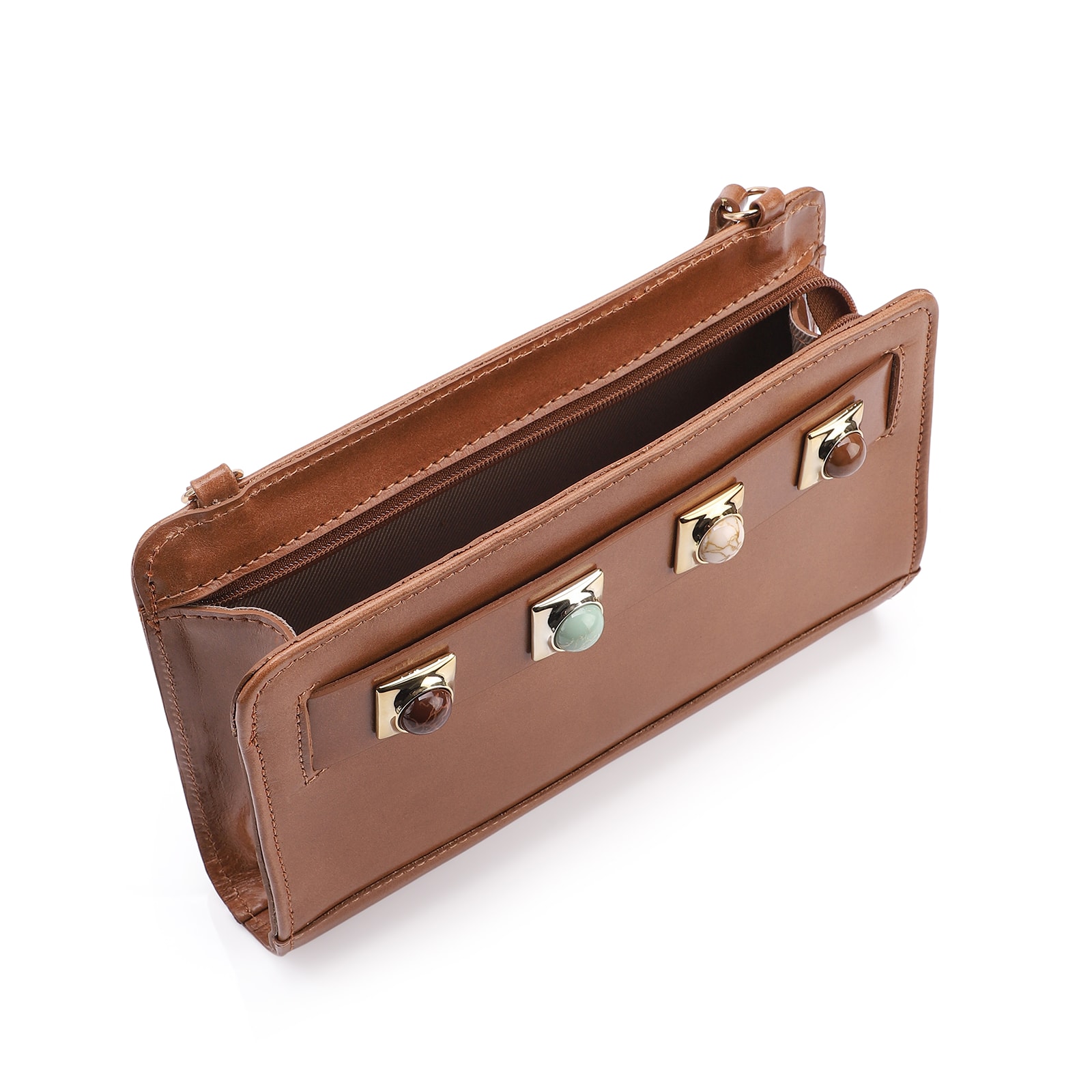 Bolsa Transversal Couro Marrom