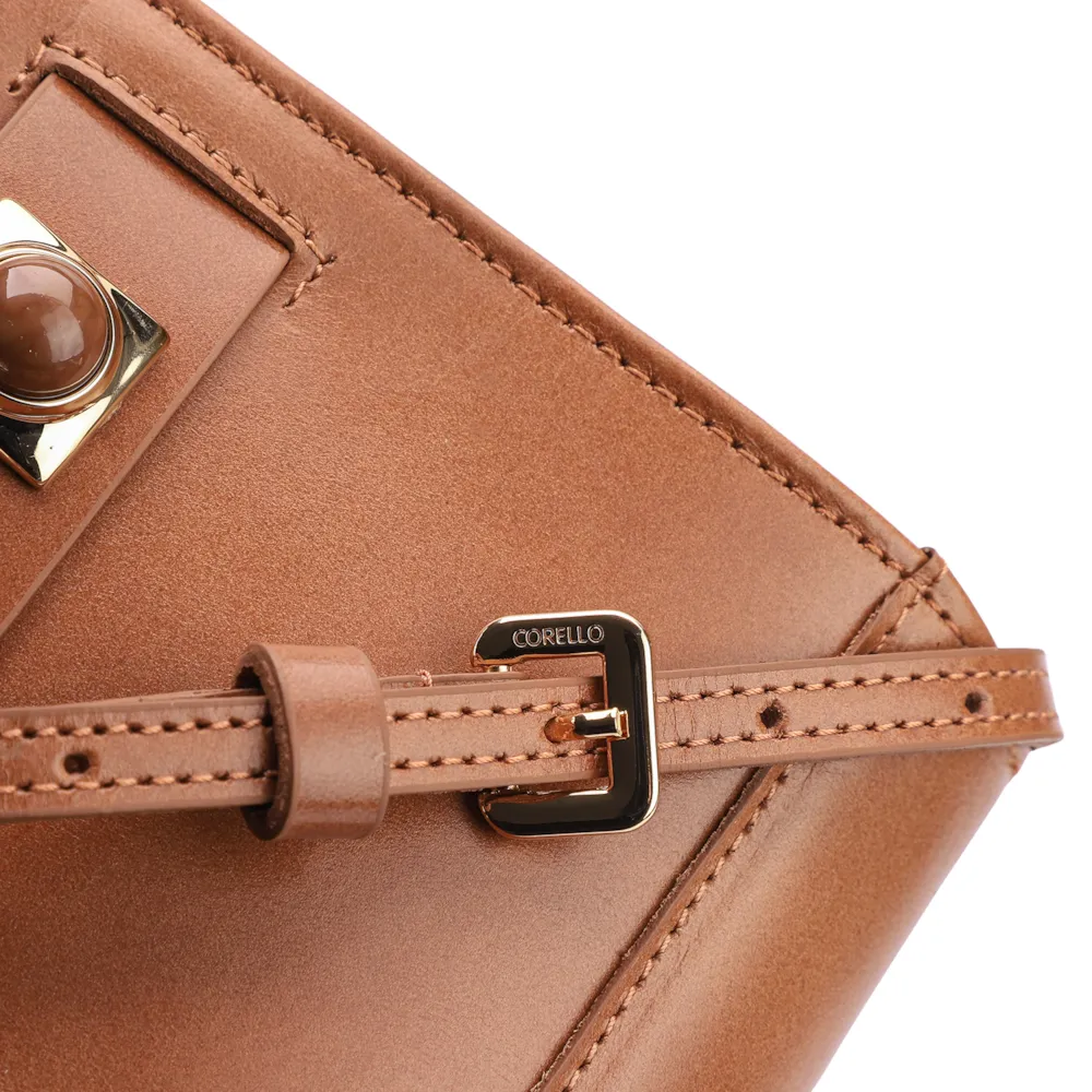 Bolsa Transversal Couro Marrom - imagem 5
