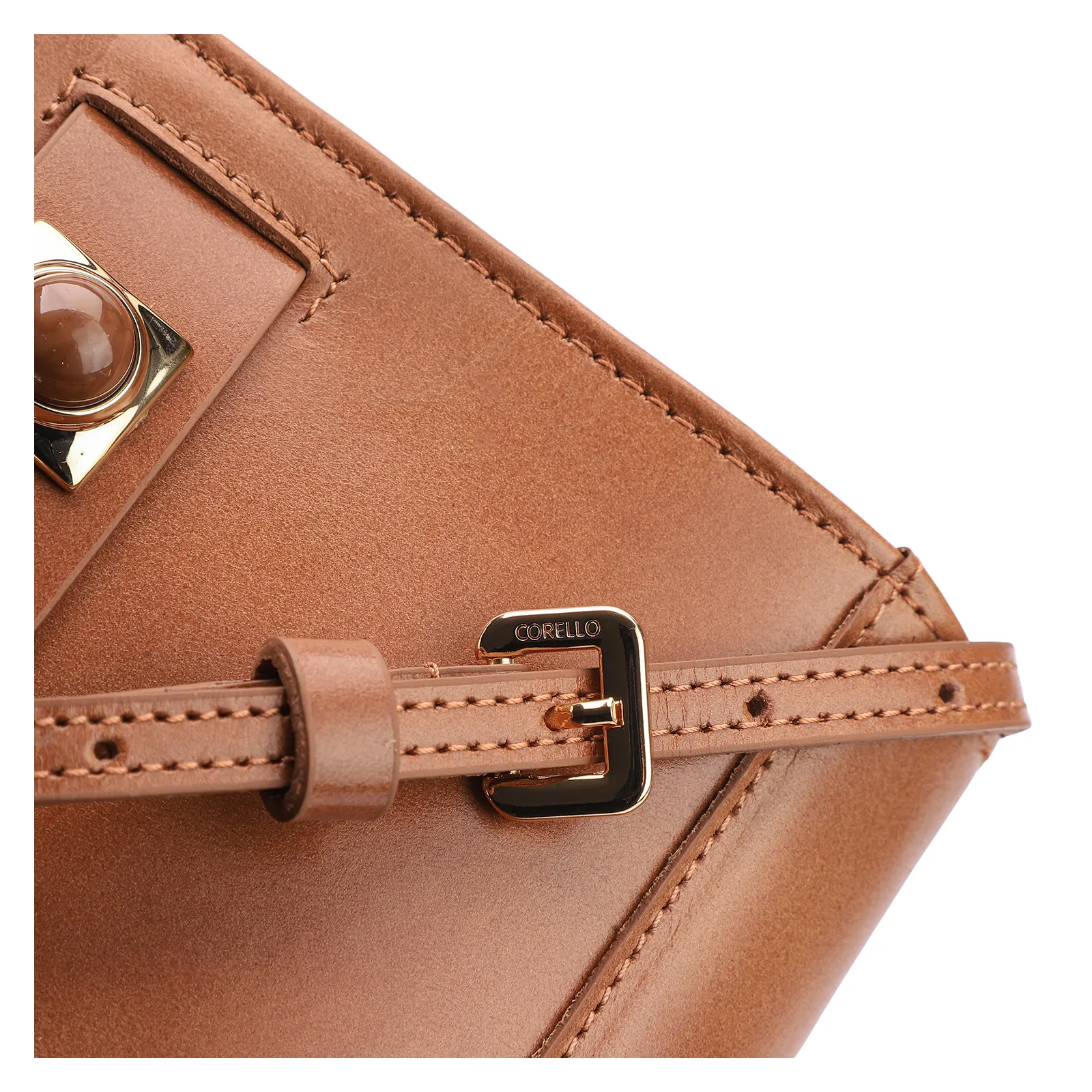 Bolsa Transversal Couro Marrom