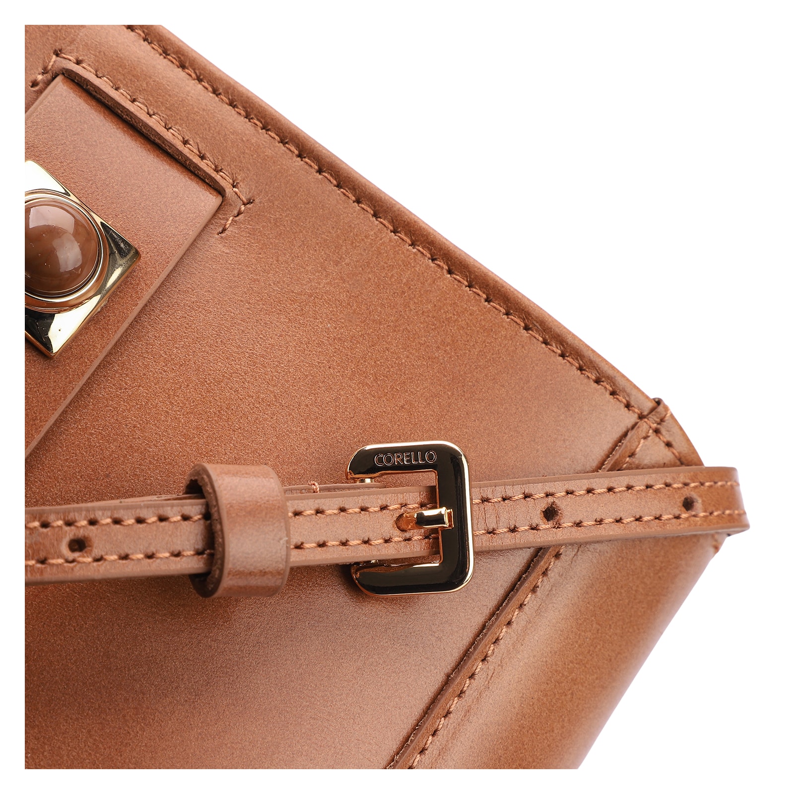 Bolsa Transversal Couro Marrom