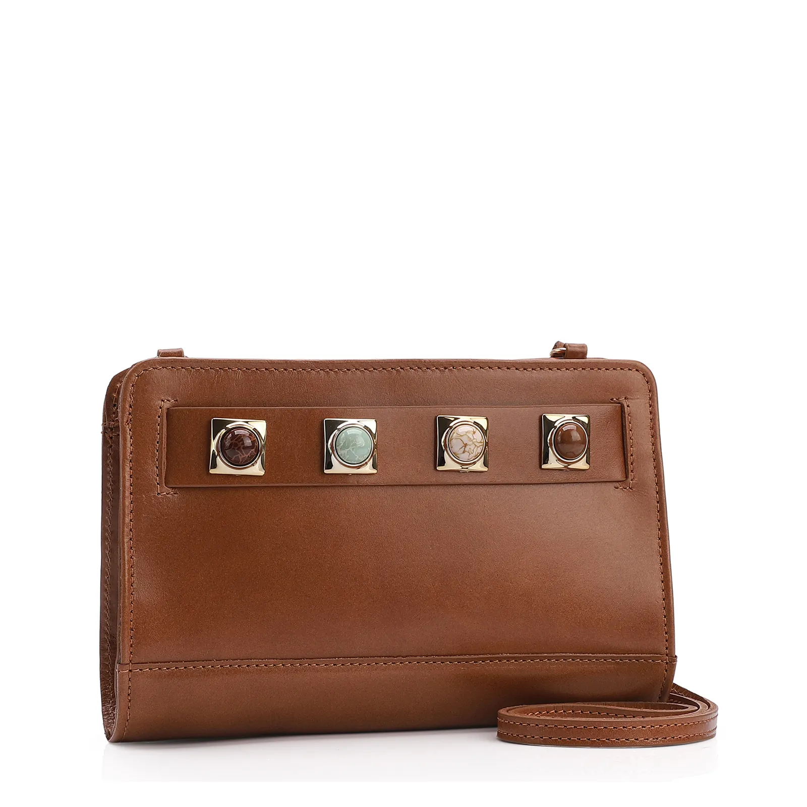 Bolsa Transversal Couro Marrom