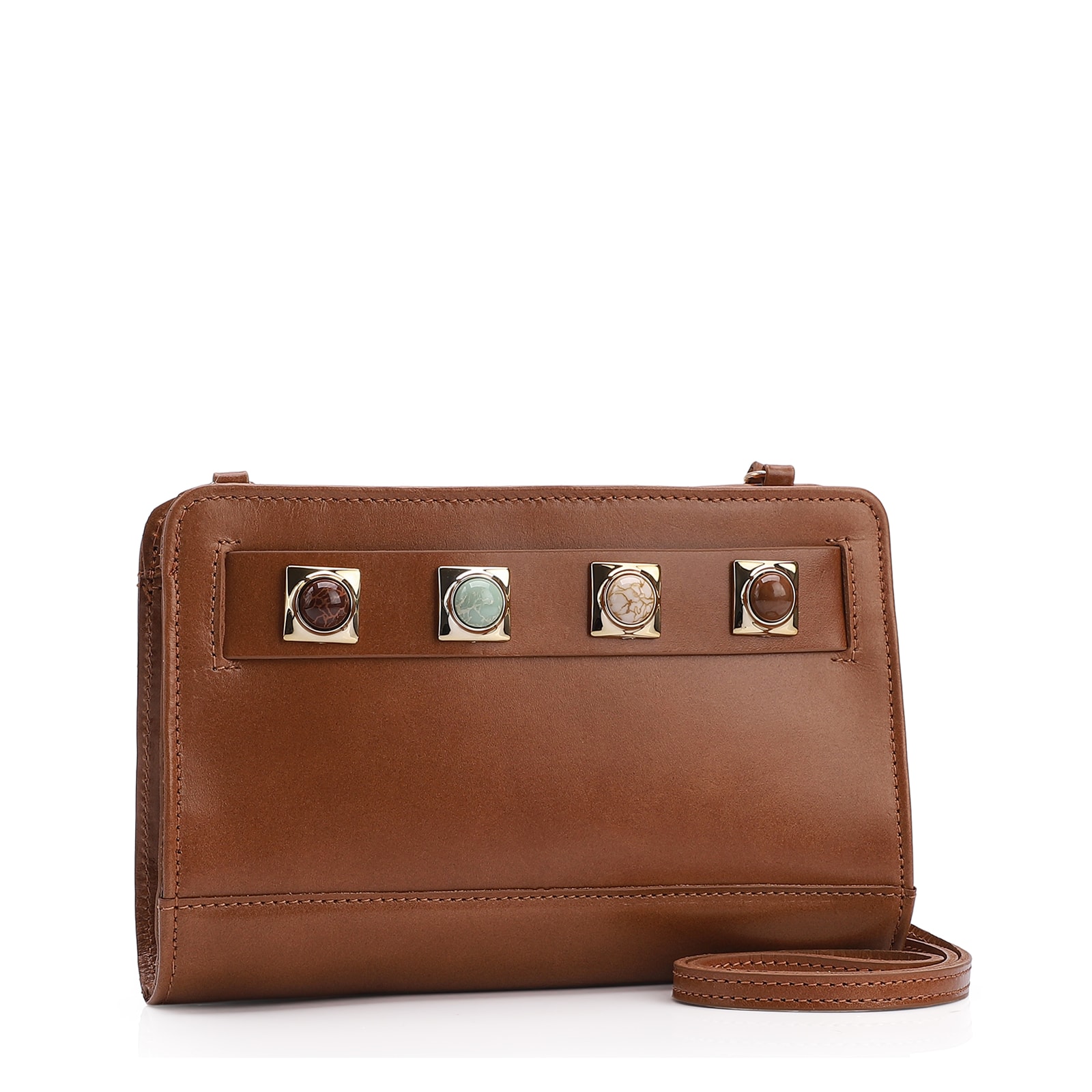 Bolsa Transversal Couro Marrom