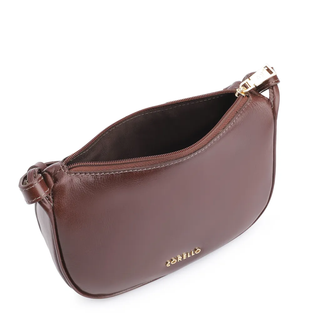 Bolsa Transversal Couro Marrom - imagem 4