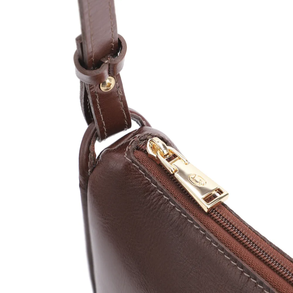 Bolsa Transversal Couro Marrom - imagem 5