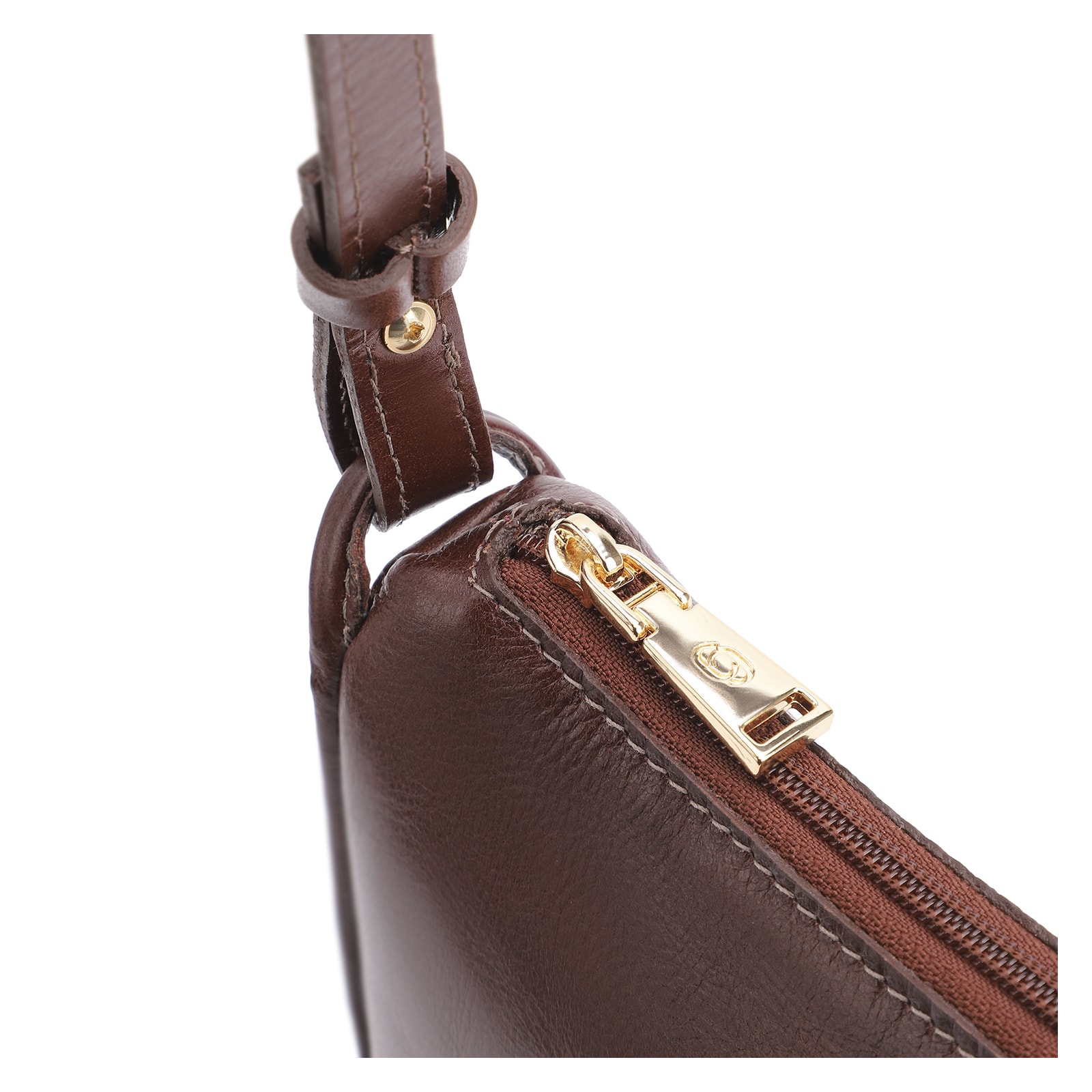 Bolsa Transversal Couro Marrom