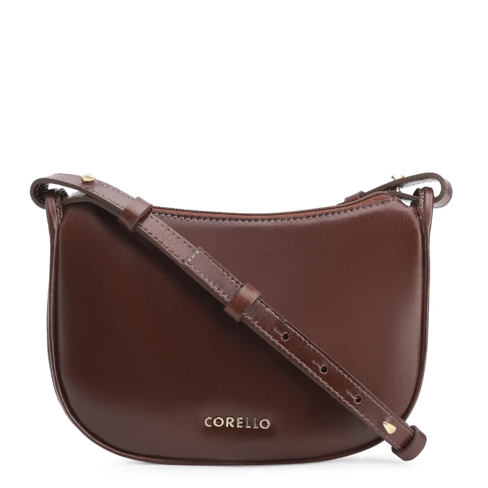 Bolsa Transversal Couro Marrom