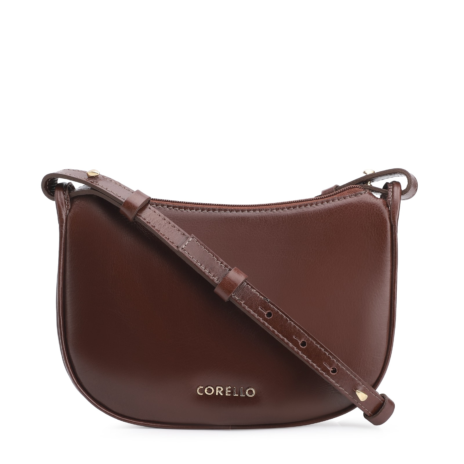 Bolsa Transversal Couro Marrom