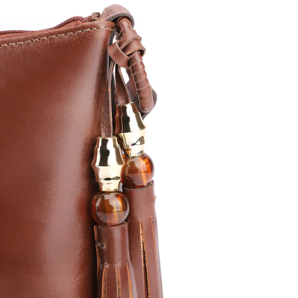 Bolsa Transversal Couro Marrom - imagem 6