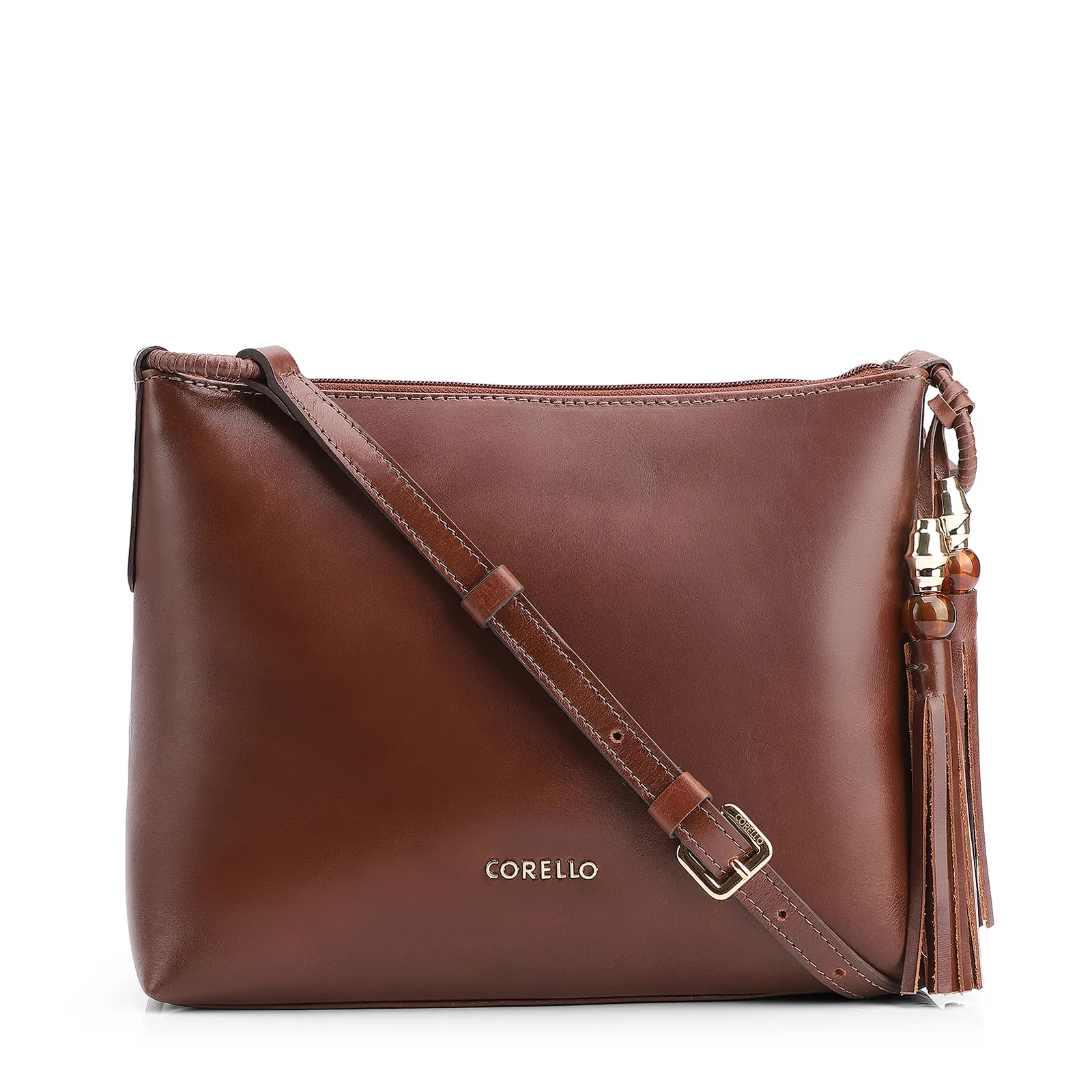 Bolsa Transversal Couro Marrom