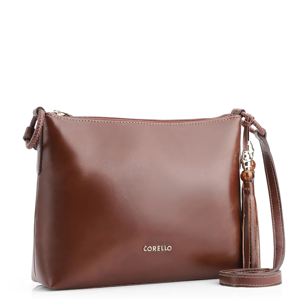 Bolsa Transversal Couro Marrom - imagem 2