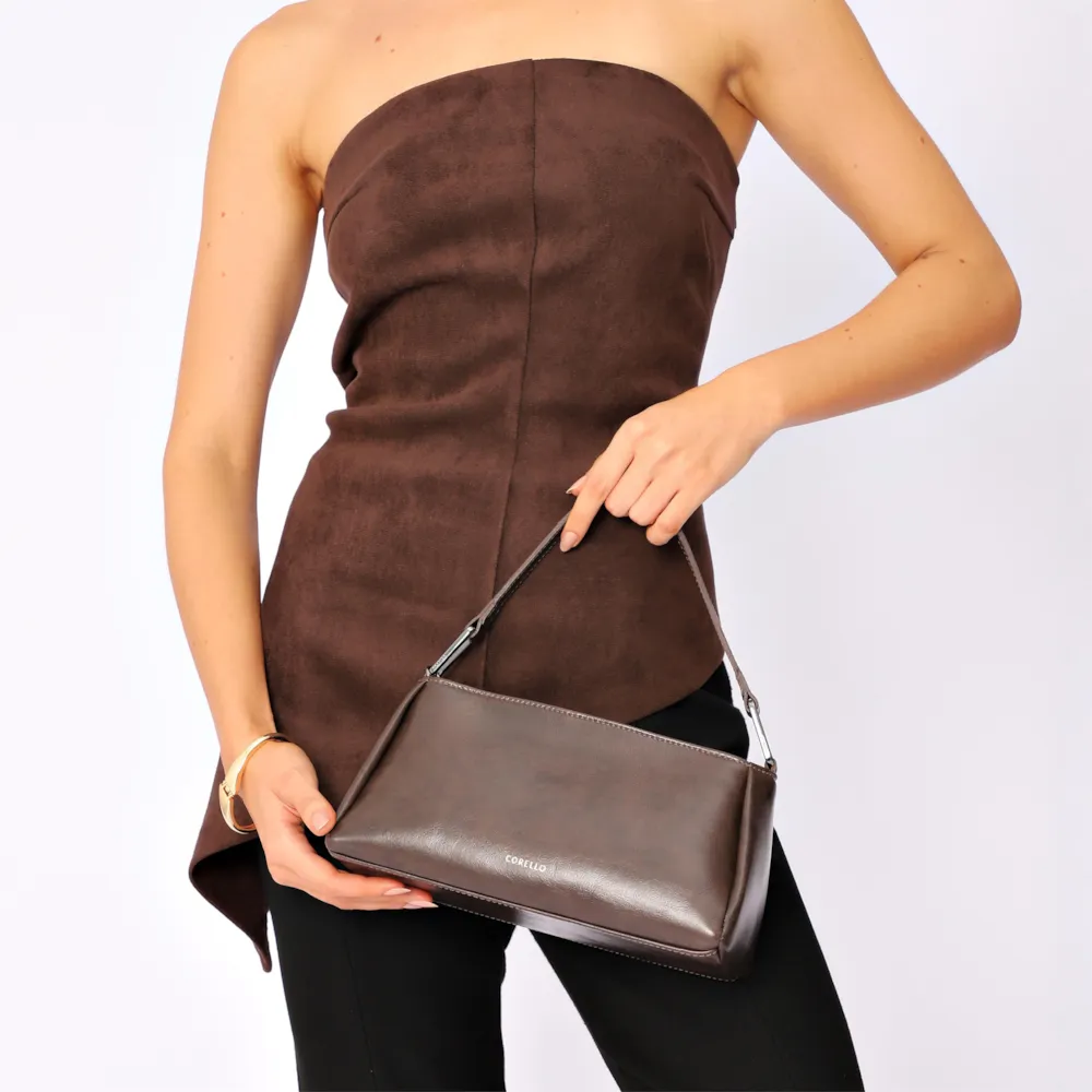 Bolsa Transversal Couro Marrom - imagem 2