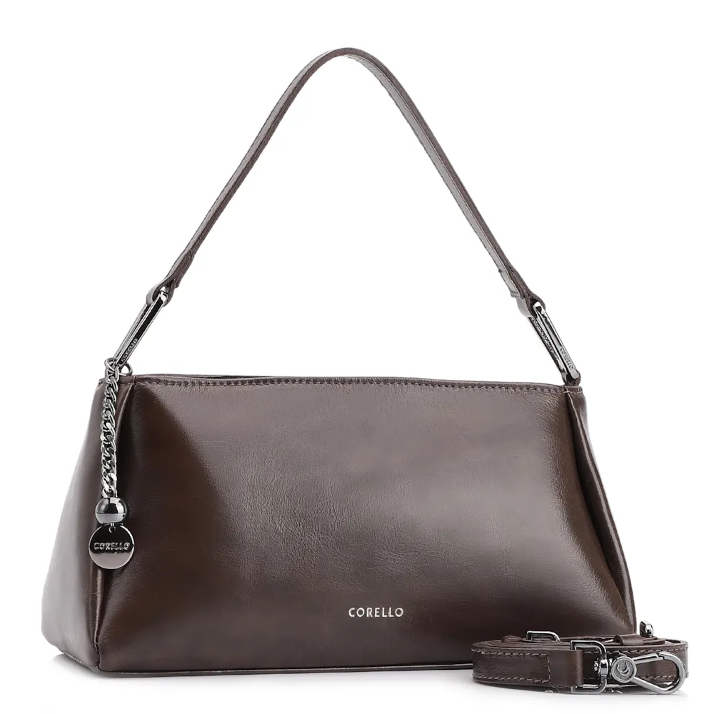 Bolsa Transversal Couro Marrom - imagem 3