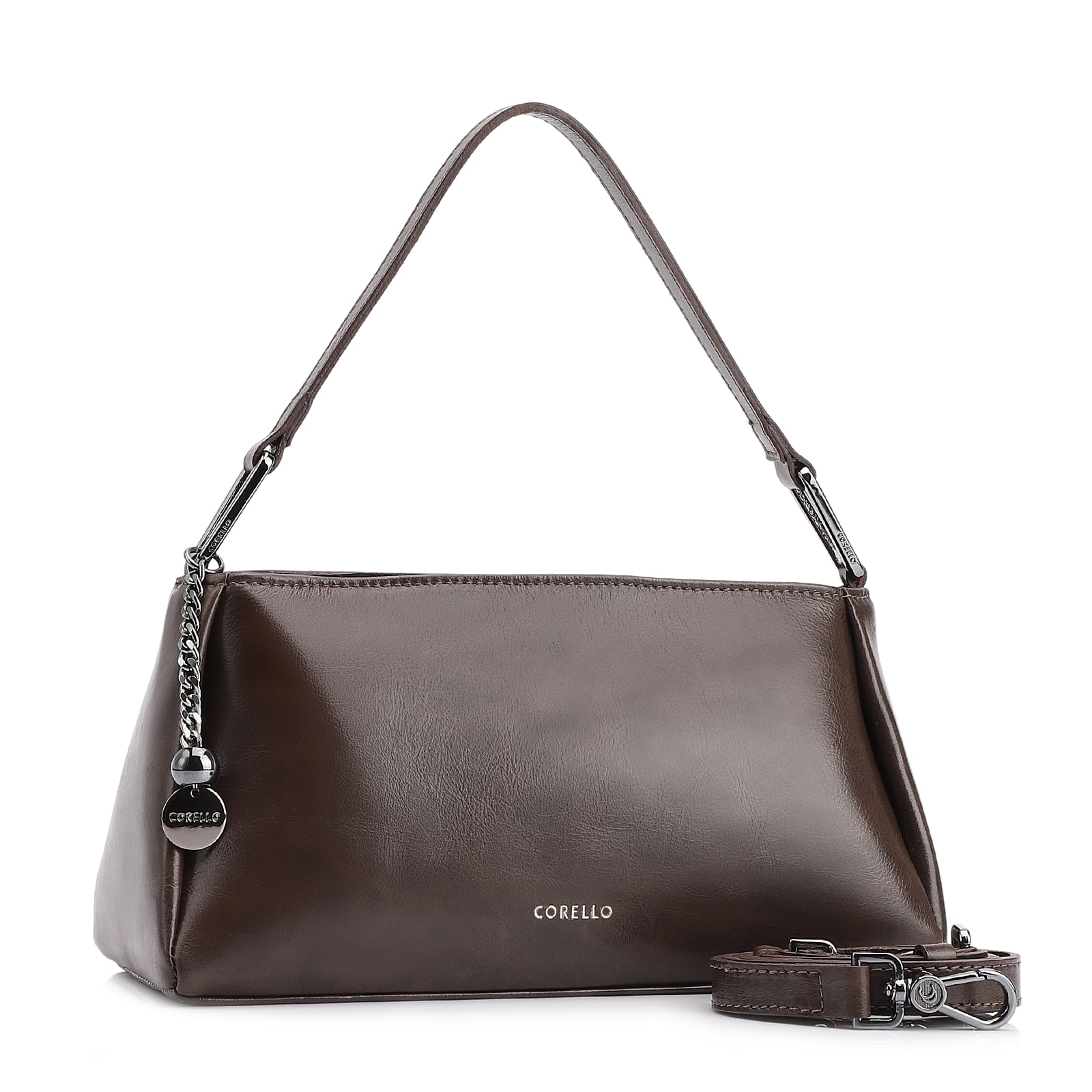 Bolsa Transversal Couro Marrom