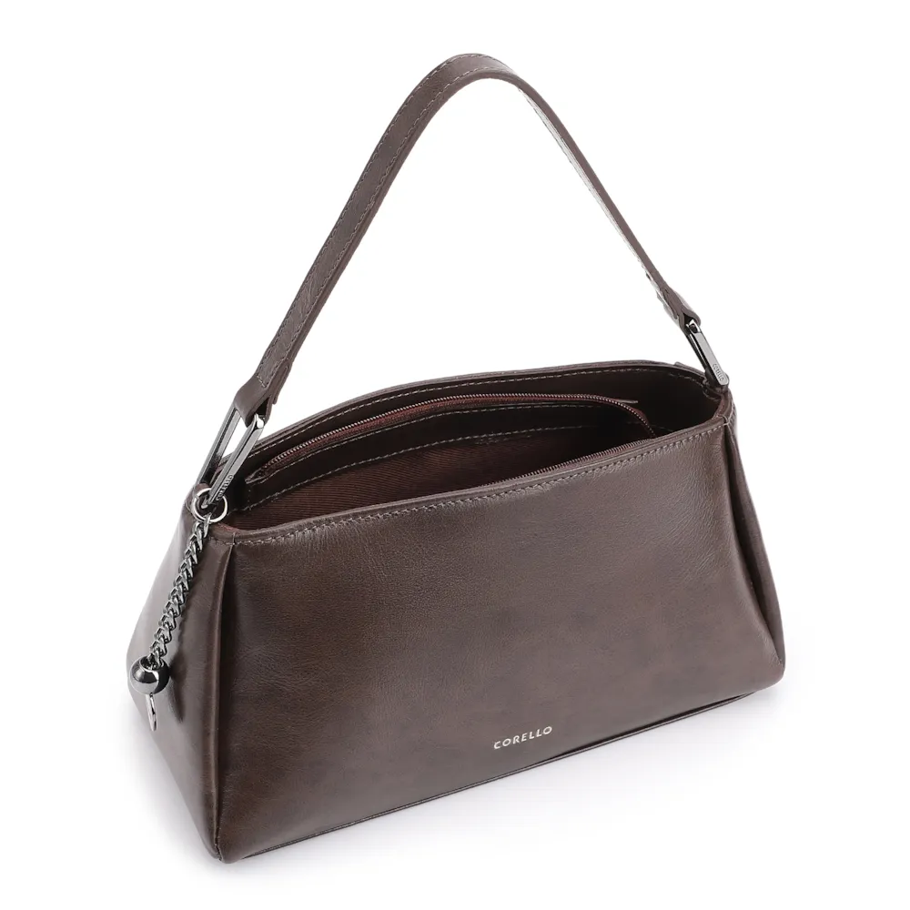 Bolsa Transversal Couro Marrom - imagem 5