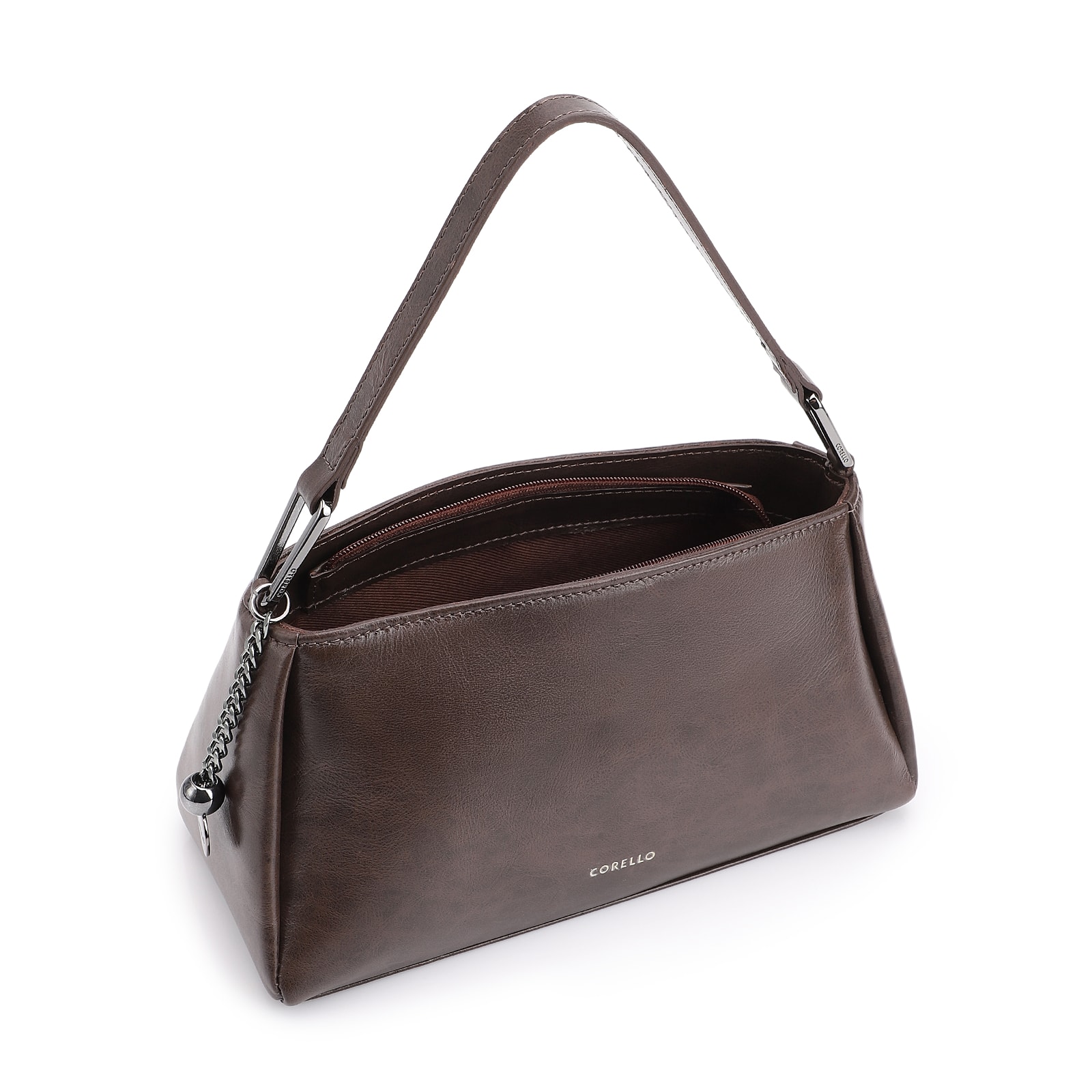 Bolsa Transversal Couro Marrom