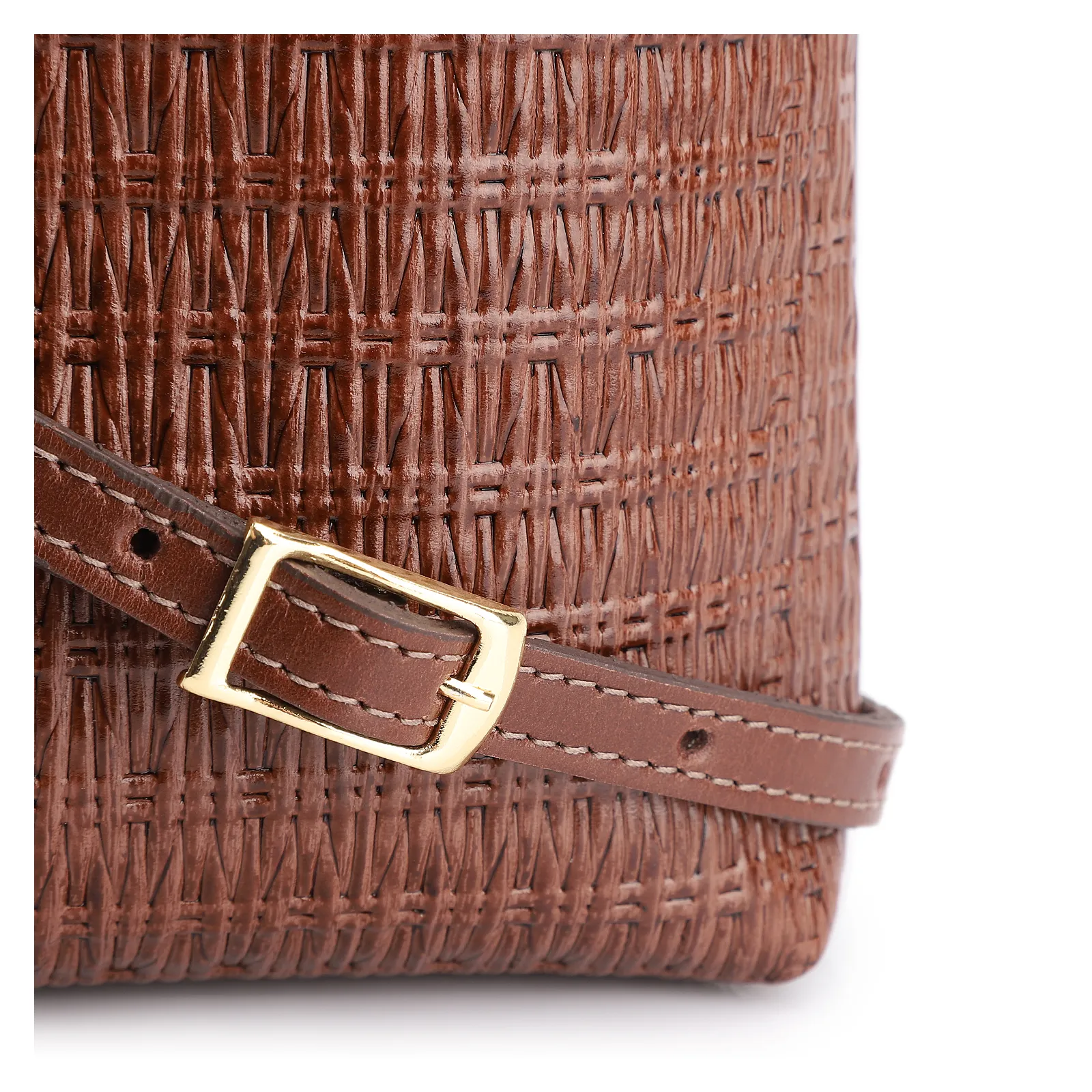 Bolsa Transversal Couro Marrom