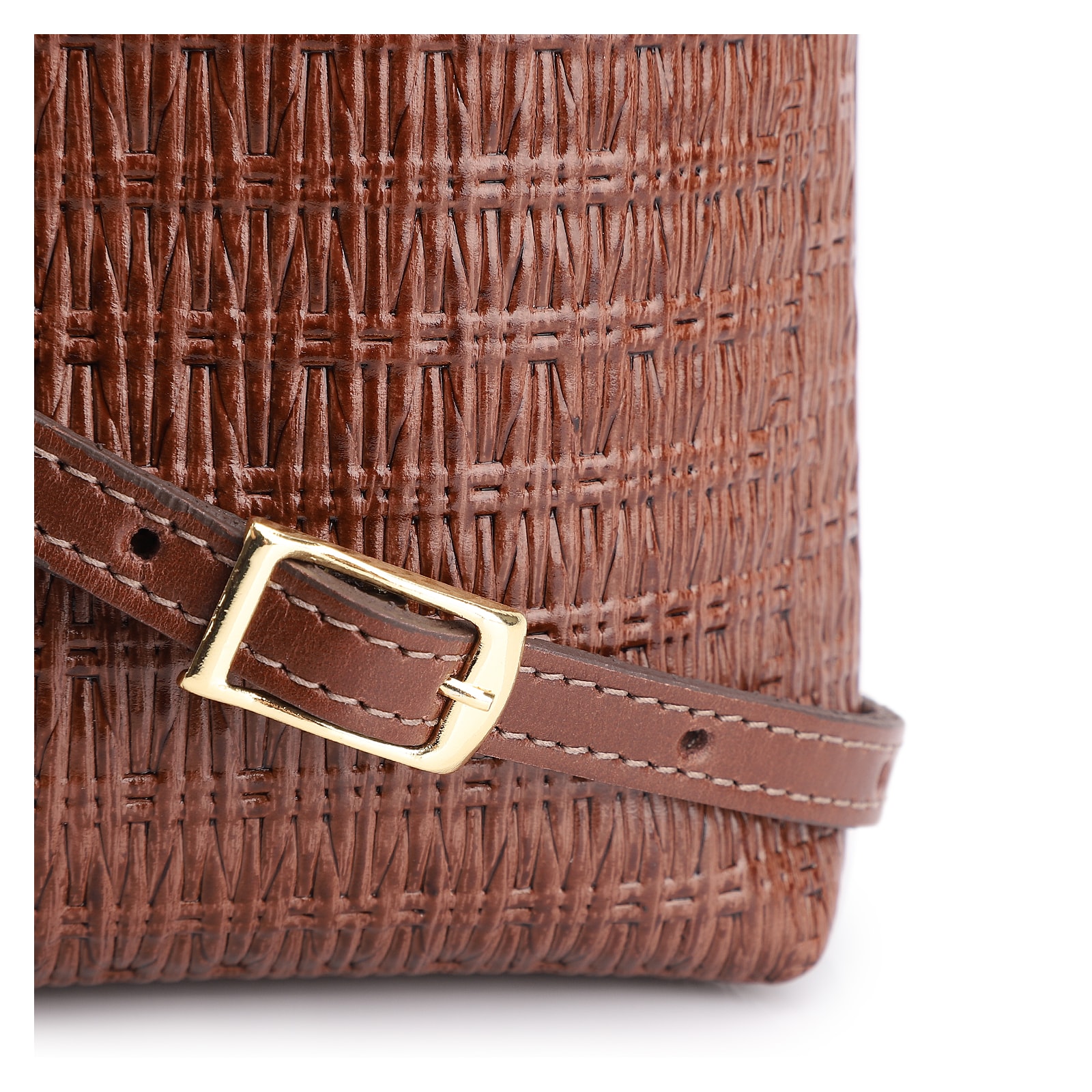 Bolsa Transversal Couro Marrom