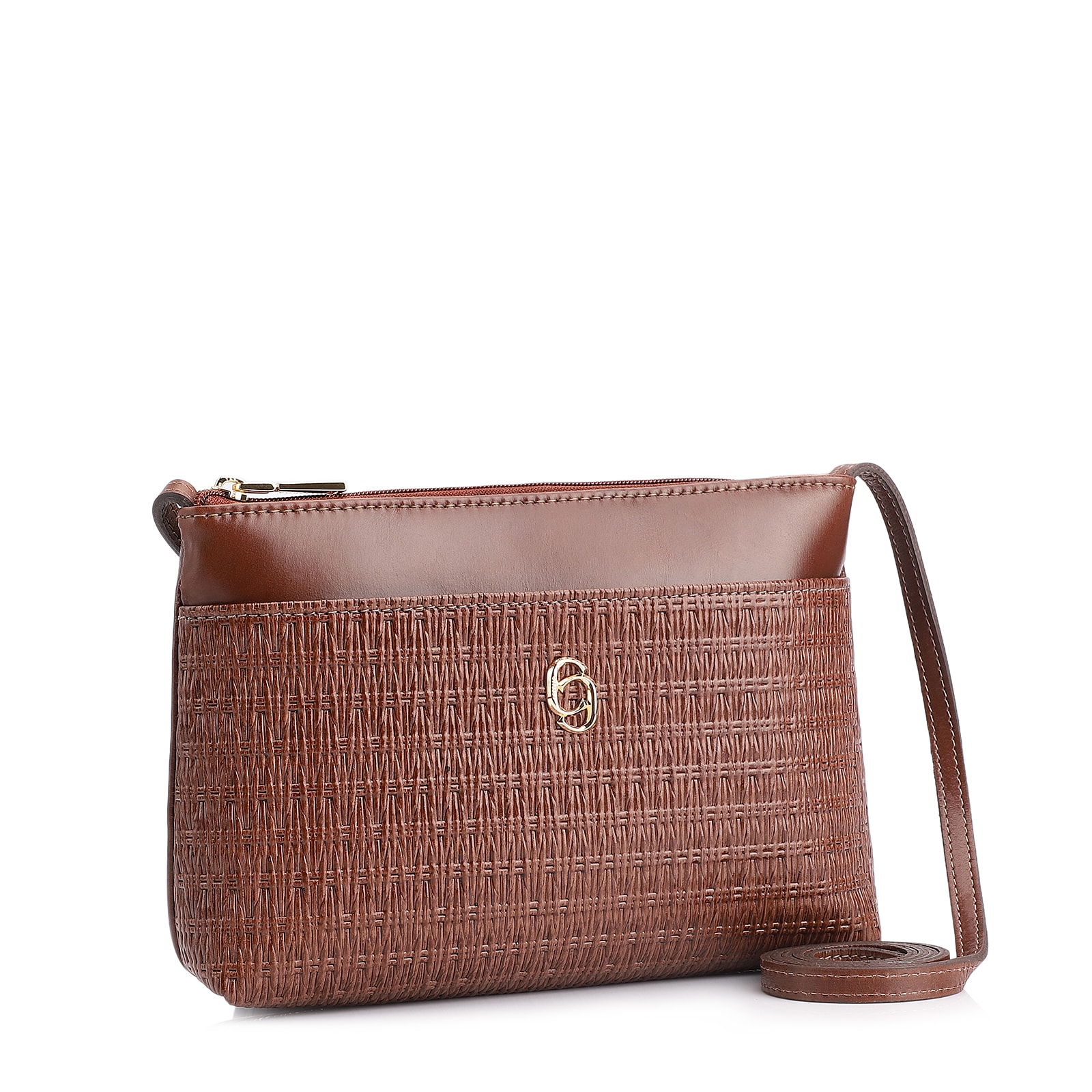Bolsa Transversal Couro Marrom