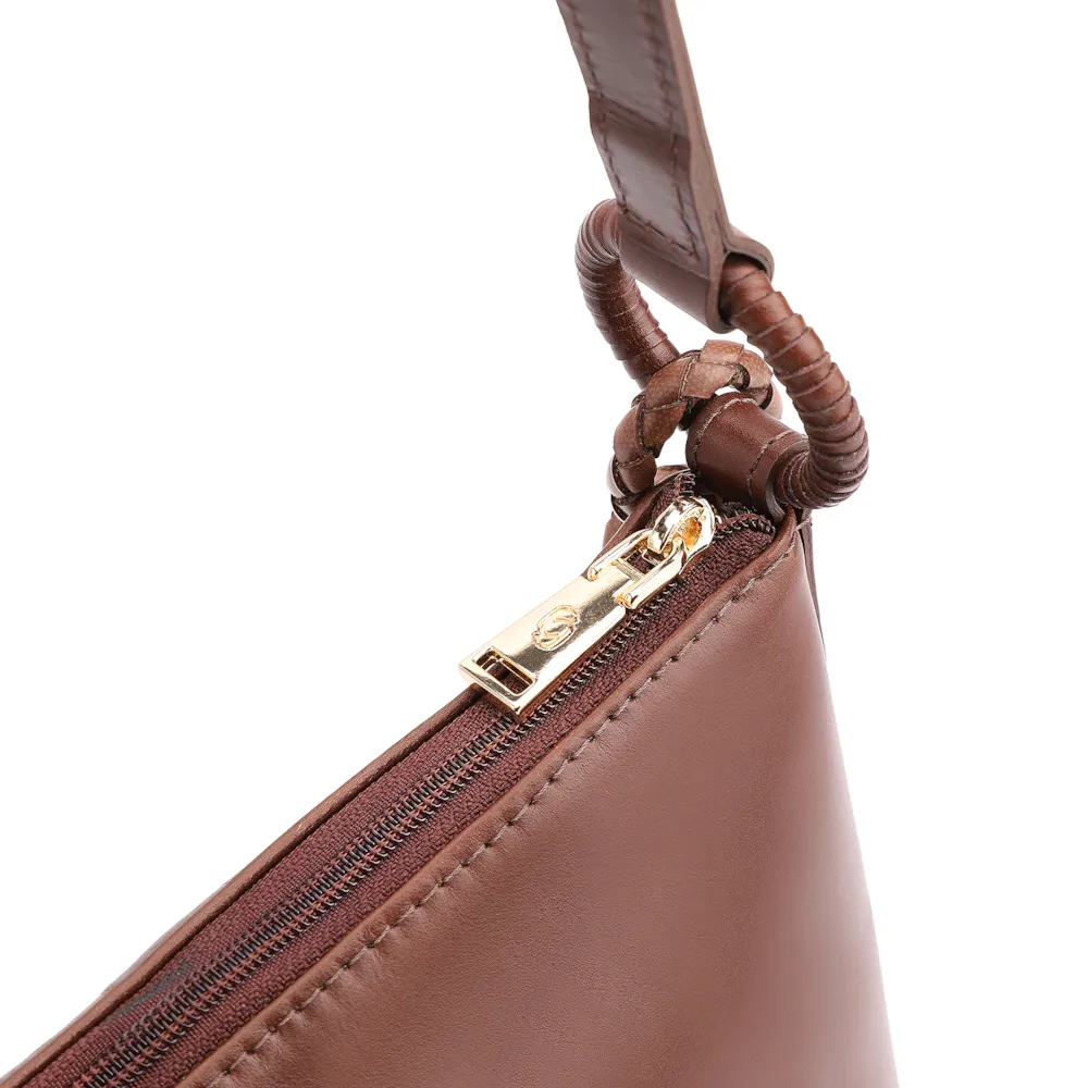  Bolsa Transversal Couro Marrom - imagem 5