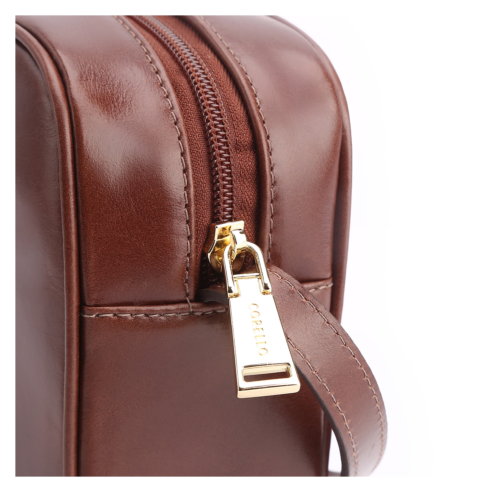 Bolsa Transversal Couro Marrom