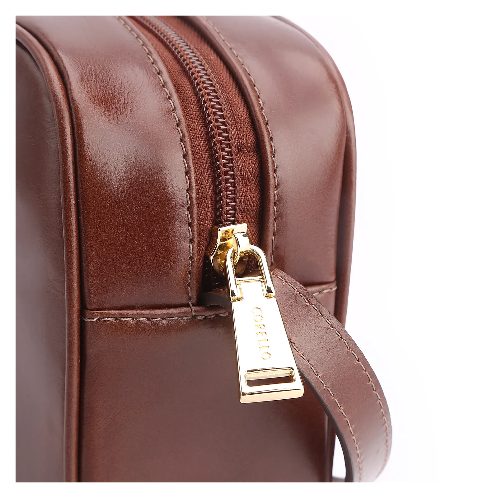 Bolsa Transversal Couro Marrom