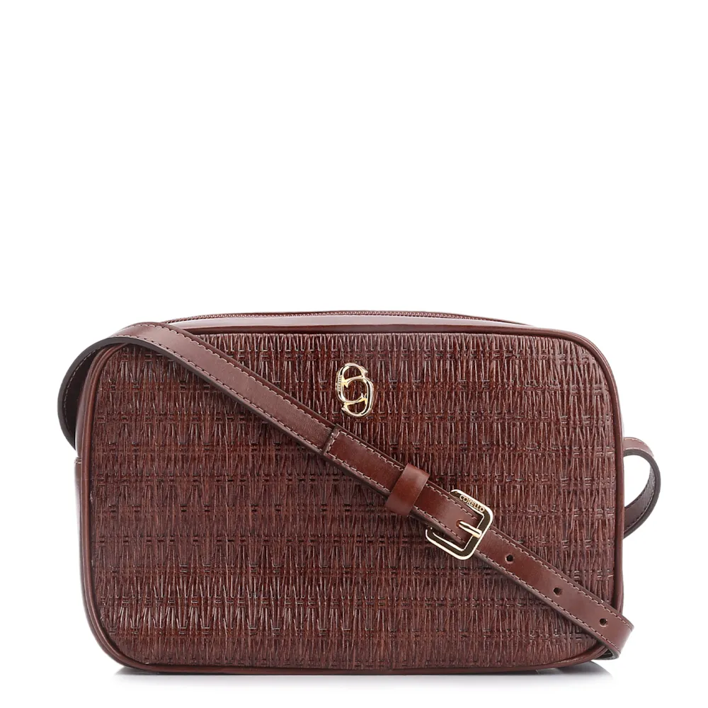 Bolsa Transversal Couro Marrom