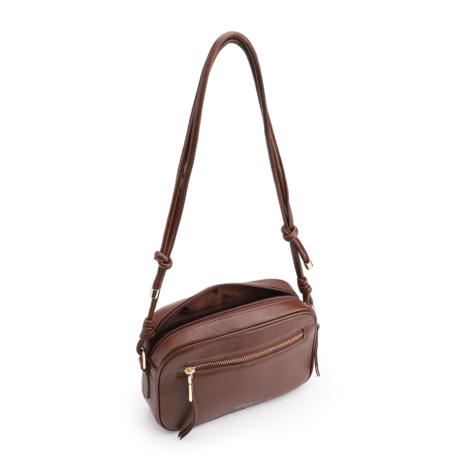 Bolsa Transversal Couro Marrom