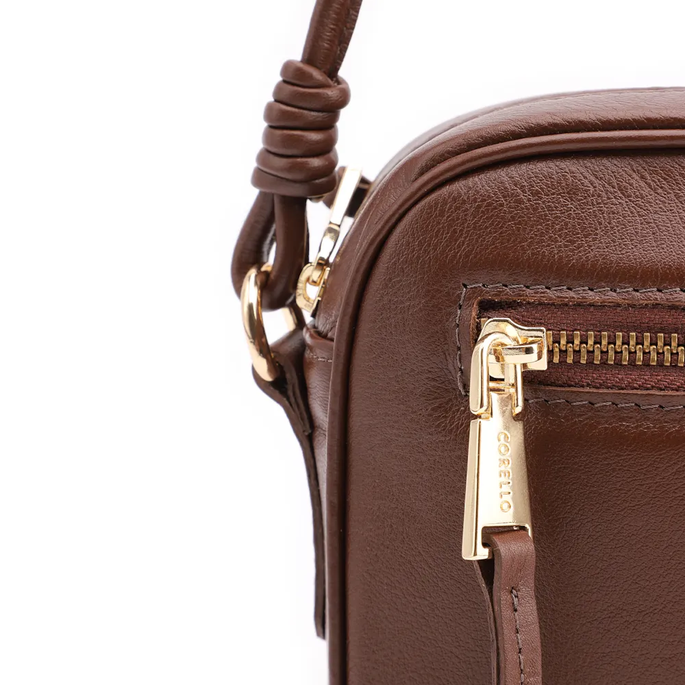 Bolsa Transversal Couro Marrom - imagem 7