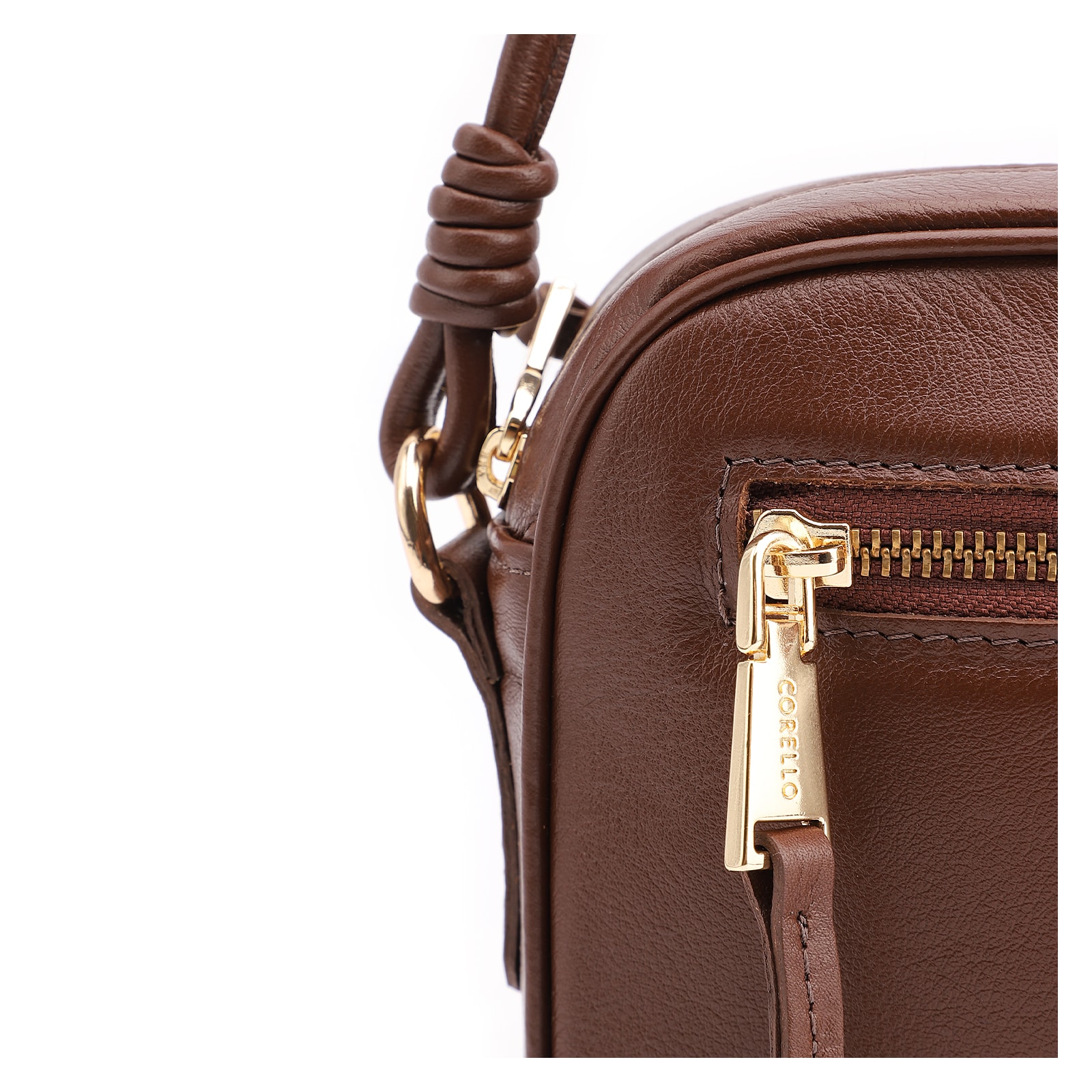 Bolsa Transversal Couro Marrom