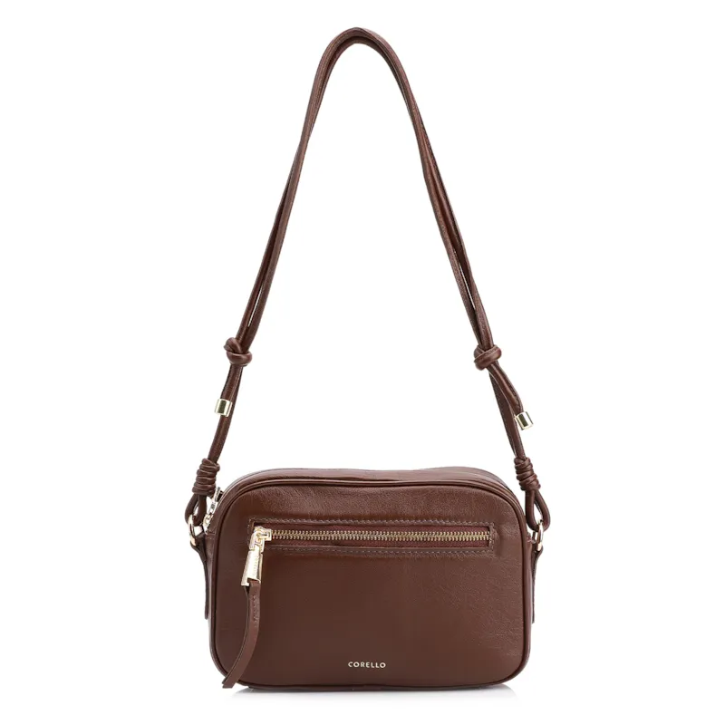 Bolsa Transversal Couro Marrom