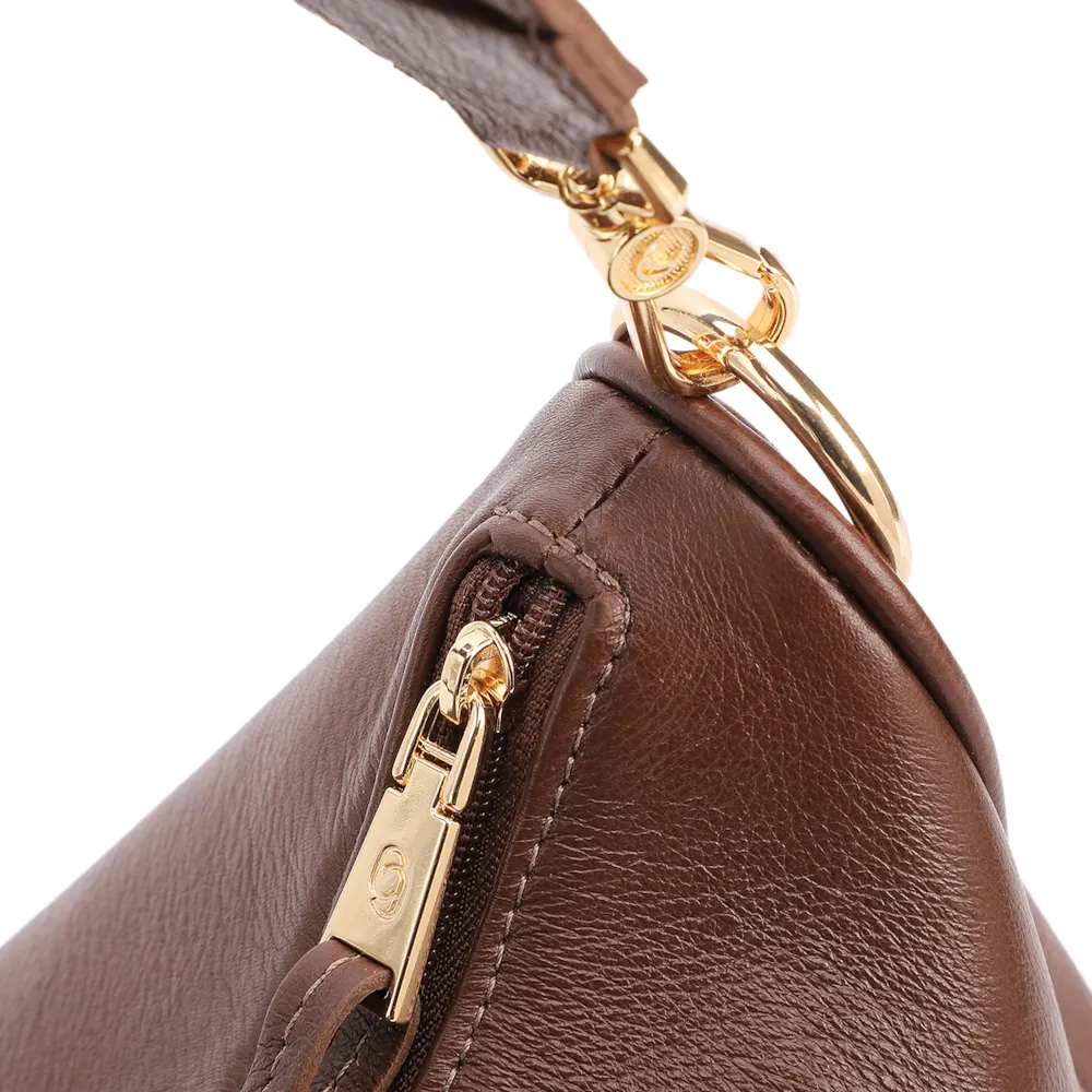 Bolsa Transversal Couro Marrom - imagem 5