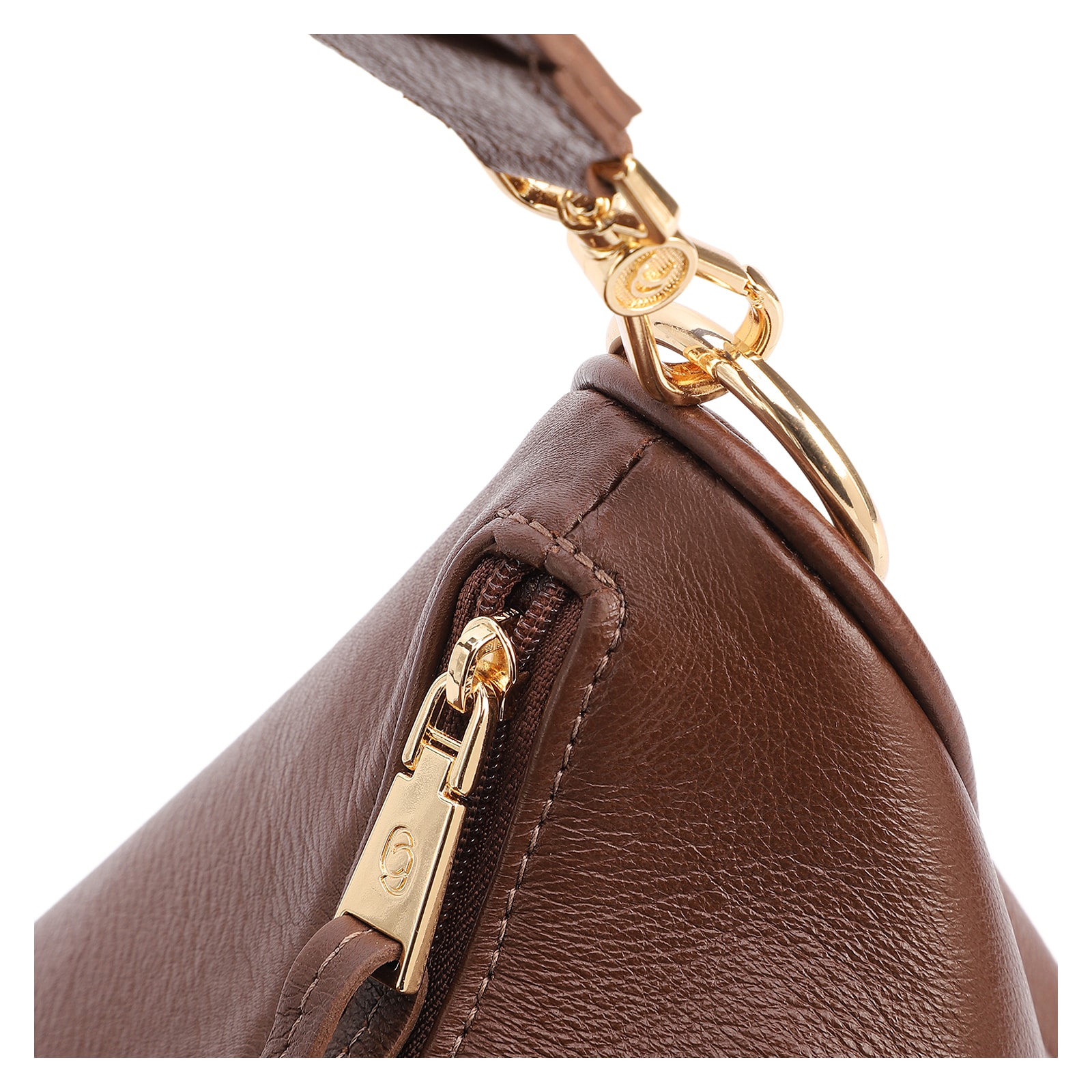 Bolsa Transversal Couro Marrom