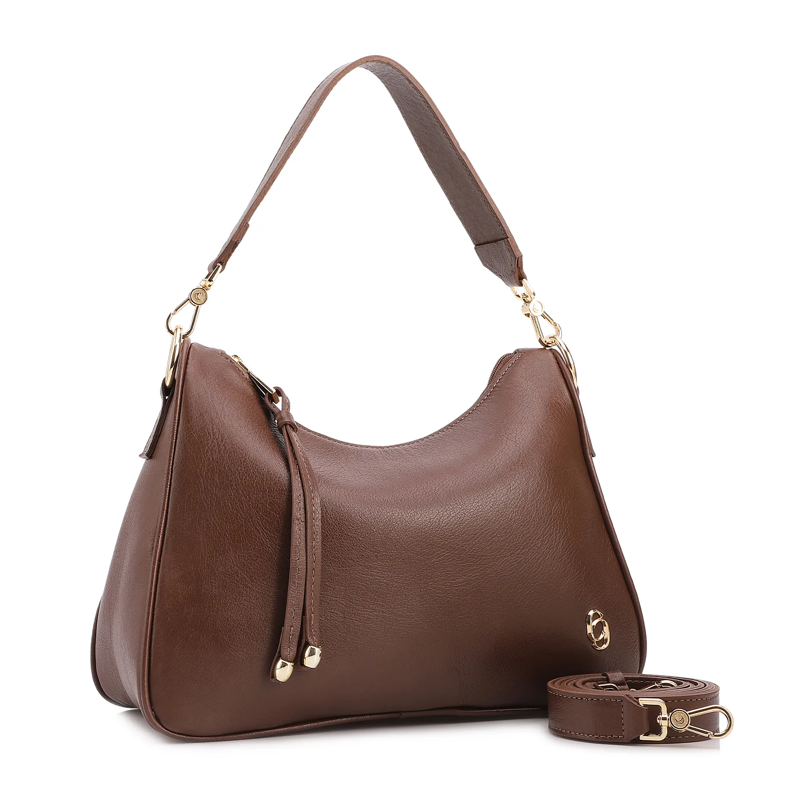 Bolsa Transversal Couro Marrom