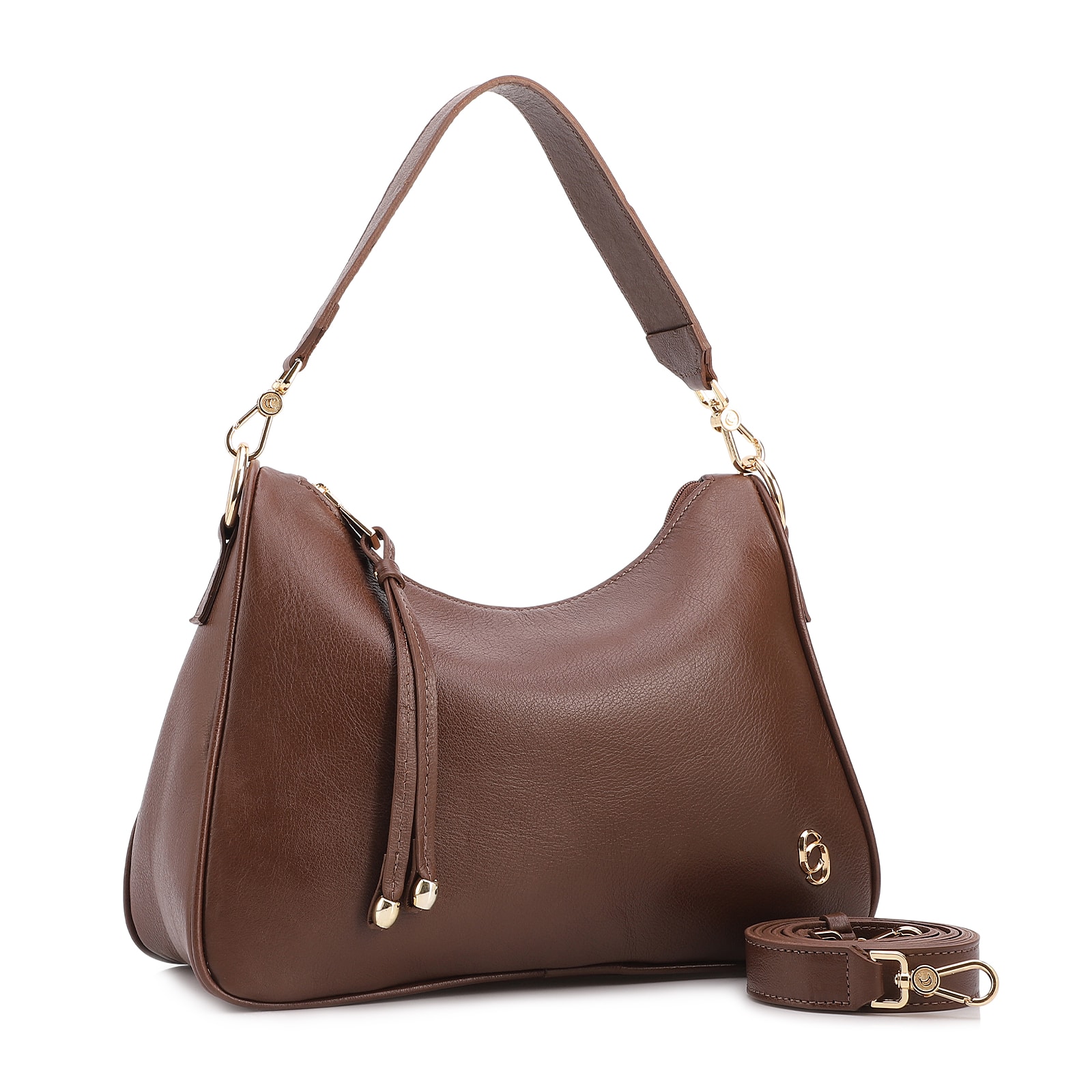 Bolsa Transversal Couro Marrom