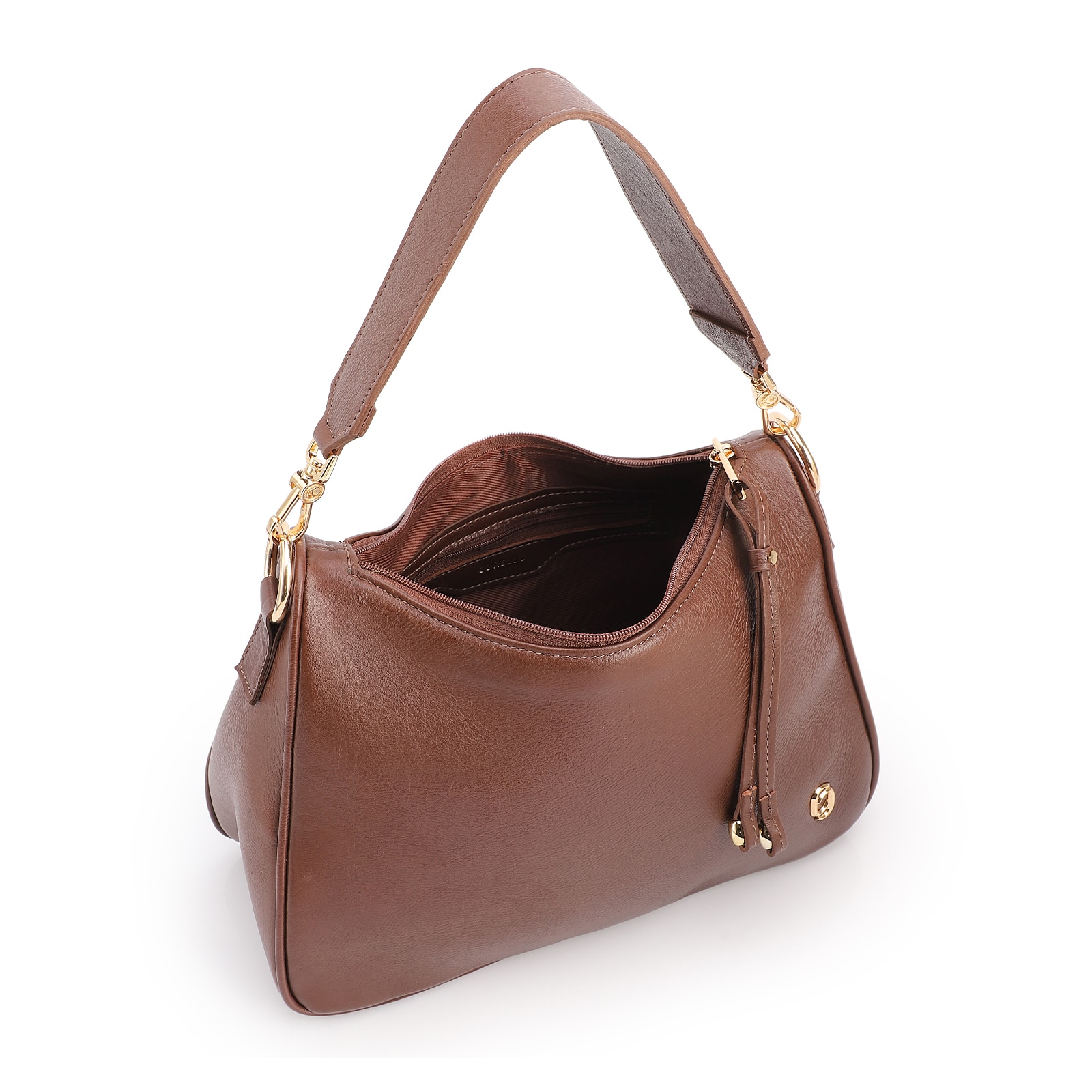 Bolsa Transversal Couro Marrom