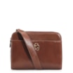 Bolsa Transversal Couro Marrom - imagem 1