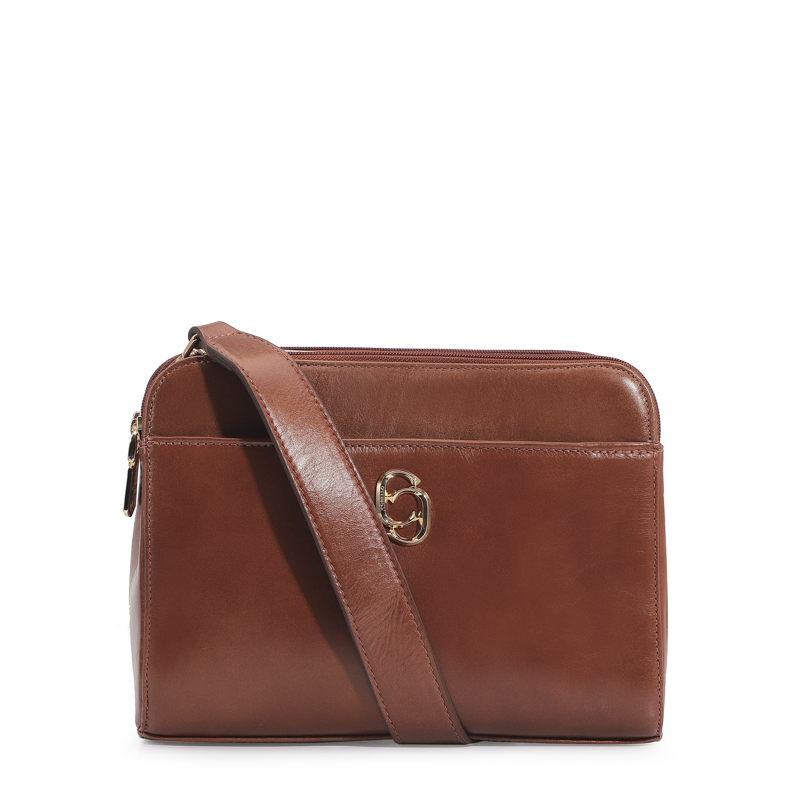 Bolsa Transversal Couro Marrom