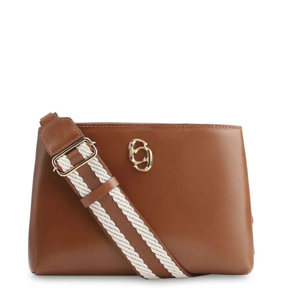 Bolsa Transversal Couro Marrom