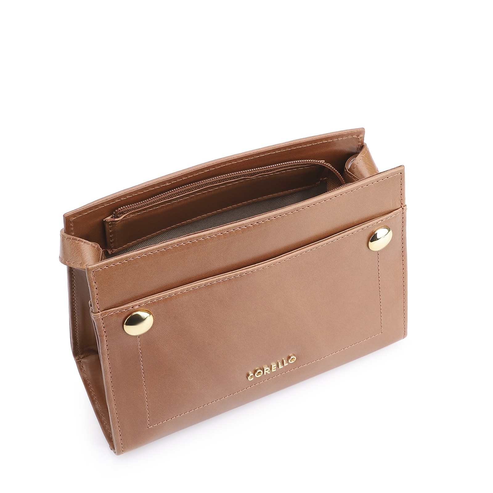 Bolsa Transversal Couro Marrom
