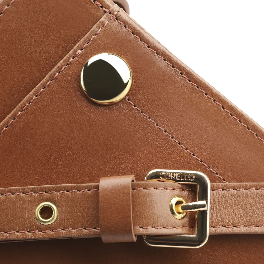 Bolsa Transversal Couro Marrom - imagem 5